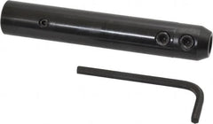 RobbJack - 3/4" Shank Diam Straight Shank with Weldon Flat 3/8" Hole End Mill Holder/Adapter - Through Coolant - Exact Industrial Supply