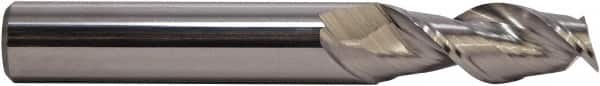 M.A. Ford - 1/4", 2" LOC, 1/4" Shank Diam, 4" OAL, 2 Flute, Solid Carbide Square End Mill - Single End, Uncoated, 37° Helix, Centercutting, Right Hand Cut, Right Hand Flute, Series 136 - Americas Industrial Supply