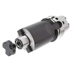 Iscar - BT50 Taper Shank 22mm Pilot Diam Shell Mill Holder - 100mm Flange to Nose End Projection, 47mm Nose Diam, Through-Spindle & DIN Flange Coolant - Exact Industrial Supply