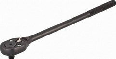 Proto - 1/2" Drive Pear Head Standard Ratchet - Black Oxide Finish, 16" OAL, 24 Gear Teeth, Standard Head - Americas Industrial Supply