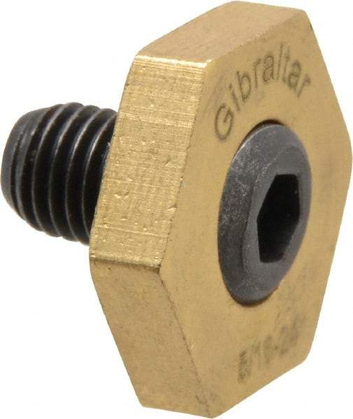 Gibraltar - 13/16" Hex, 5/16-24 Stud Thread, Symmetrical Hex Clamp - 0.11" Hex Height, 15/32" Thread Length, 10 Clamps - Americas Industrial Supply