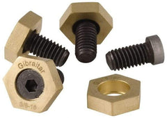 Gibraltar - 5/16-24, 1/2" Long, Steel, Cam Clamp Screw - 13/16" Hex, Use with Gibraltar Fixture Clamp 00642611 - Americas Industrial Supply
