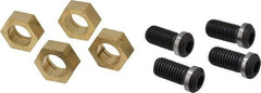Gibraltar - 1-3/16" Hex, 5/8-11 Stud Thread, Symmetrical Hex Clamp - 0.11" Hex Height, 1-1/8" Thread Length, 10 Clamps - Americas Industrial Supply