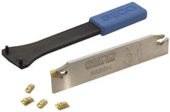 Seco - 1-1/4" Blade Height, Indexable Cut-Off Blade - 150.10 Series - Americas Industrial Supply