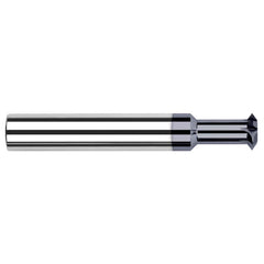 Harvey Tool - 3/8° 3/8" Cut Diam, 1/8" Cut Width, 3/8" Shank, Solid Carbide Double-Angle Cutter - Americas Industrial Supply