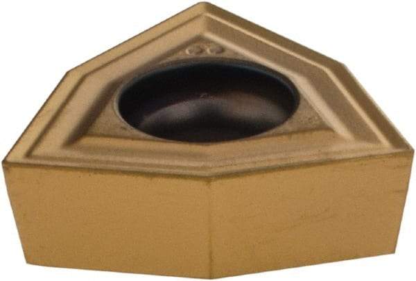 Komet - WOEX080404 Positive Molded Grade BK84 Carbide Indexable Drill Insert - TiCN/TiN Finish, Trigon, 0.472" Inscribed Circle - Americas Industrial Supply