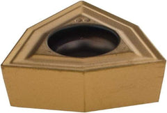 Komet - WOEX080404 Positive Molded Grade BK84 Carbide Indexable Drill Insert - TiCN/TiN Finish, Trigon, 0.472" Inscribed Circle - Americas Industrial Supply