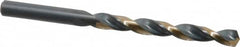 Triumph Twist Drill - 5/16" 135° High Speed Steel Jobber Drill - Oxide/Gold Finish, Right Hand Cut, Spiral Flute, Straight Shank, 4-1/2" OAL, Split Point - Americas Industrial Supply