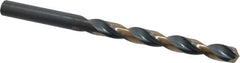 Triumph Twist Drill - 0.272" 135° High Speed Steel Jobber Drill - Oxide/Gold Finish, Right Hand Cut, Spiral Flute, Straight Shank, 4-1/8" OAL, Split Point - Americas Industrial Supply