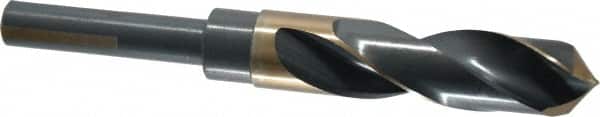 Triumph Twist Drill - 27/32" Drill, 118° Point, High Speed Steel Silver Deming & Reduced Shank Drill Bit - Exact Industrial Supply