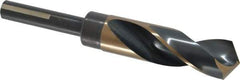 Triumph Twist Drill - 15/16" Drill, 118° Point, High Speed Steel Silver Deming & Reduced Shank Drill Bit - Oxide Finish, 6" OAL, Flats on Shank, 3" Flute Length, Right Hand Cut, Split Point, Spiral Flute, Regular Spiral - Americas Industrial Supply