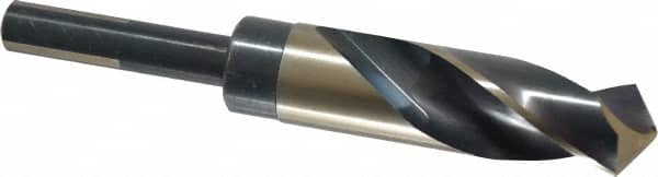 Triumph Twist Drill - 31/32" Drill, 118° Point, High Speed Steel Silver Deming & Reduced Shank Drill Bit - Oxide Finish, 6" OAL, Flats on Shank, 3" Flute Length, Right Hand Cut, Split Point, Spiral Flute, Regular Spiral - Americas Industrial Supply