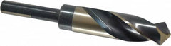 Triumph Twist Drill - 31/32" Drill, 118° Point, High Speed Steel Silver Deming & Reduced Shank Drill Bit - Oxide Finish, 6" OAL, Flats on Shank, 3" Flute Length, Right Hand Cut, Split Point, Spiral Flute, Regular Spiral - Americas Industrial Supply