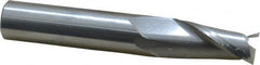 OSG - 9/16", 1-1/8" LOC, 9/16" Shank Diam, 3-1/2" OAL, 2 Flute, Solid Carbide Square End Mill - Single End, Uncoated, Spiral Flute, 30° Helix, Centercutting, Right Hand Cut, Right Hand Flute, Series 402 - Americas Industrial Supply