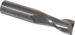 OSG - 3/4", 1-1/2" LOC, 3/4" Shank Diam, 4" OAL, 2 Flute, Solid Carbide Square End Mill - Single End, Uncoated, Spiral Flute, 30° Helix, Centercutting, Right Hand Cut, Right Hand Flute, Series 402 - Americas Industrial Supply