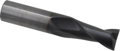 OSG - 3/4", 1-1/2" LOC, 3/4" Shank Diam, 4" OAL, 2 Flute, Solid Carbide Square End Mill - Single End, TiAlN Finish, Spiral Flute, 30° Helix, Centercutting, Right Hand Cut, Right Hand Flute, Series 402 - Americas Industrial Supply