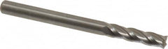 OSG - 1/8", 1/2" LOC, 1/8" Shank Diam, 1-1/2" OAL, 4 Flute, Solid Carbide Square End Mill - Single End, Uncoated, Spiral Flute, 30° Helix, Centercutting, Right Hand Cut, Right Hand Flute, Series 404 - Americas Industrial Supply