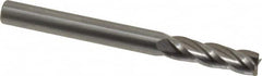 OSG - 3/16", 5/8" LOC, 3/16" Shank Diam, 2" OAL, 4 Flute, Solid Carbide Square End Mill - Single End, Uncoated, Spiral Flute, 30° Helix, Centercutting, Right Hand Cut, Right Hand Flute, Series 404 - Americas Industrial Supply