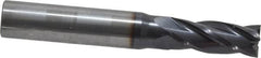 OSG - 21/64", 7/8" LOC, 3/8" Shank Diam, 2-1/2" OAL, 4 Flute, Solid Carbide Square End Mill - Single End, TiAlN Finish, Spiral Flute, 30° Helix, Centercutting, Right Hand Cut, Right Hand Flute, Series 404 - Americas Industrial Supply