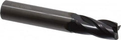 OSG - 15/32", 1" LOC, 1/2" Shank Diam, 3" OAL, 4 Flute, Solid Carbide Square End Mill - Single End, TiAlN Finish, Spiral Flute, 30° Helix, Centercutting, Right Hand Cut, Right Hand Flute, Series 404 - Americas Industrial Supply