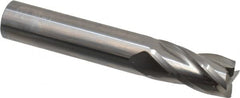 OSG - 1/2", 1" LOC, 1/2" Shank Diam, 3" OAL, 4 Flute, Solid Carbide Square End Mill - Single End, Uncoated, Spiral Flute, 30° Helix, Centercutting, Right Hand Cut, Right Hand Flute, Series 404 - Americas Industrial Supply