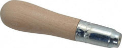 Lutz - 4" Long x 1" Diam File Handle - 1/8" Bore, 1-3/4" Deep, for Use with 3, 4, 5 & 6" Files - Americas Industrial Supply