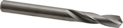 M.A. Ford - Letter E (1/4) 118° Spiral Flute Solid Carbide Screw Machine Drill Bit - Bright Finish, Right Hand Cut, 1" Flute Length, 2-1/2" OAL, Faceted Point, Straight Shank - Americas Industrial Supply