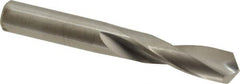 M.A. Ford - 21/64" 118° Spiral Flute Solid Carbide Screw Machine Drill Bit - Bright Finish, Right Hand Cut, 1-1/4" Flute Length, 2-1/2" OAL, Faceted Point, Straight Shank - Americas Industrial Supply
