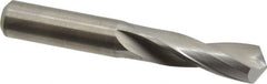 M.A. Ford - 23/64" 118° Spiral Flute Solid Carbide Screw Machine Drill Bit - Bright Finish, Right Hand Cut, 1-1/4" Flute Length, 2-1/2" OAL, Faceted Point, Straight Shank - Americas Industrial Supply