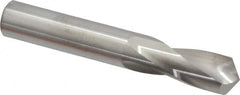 M.A. Ford - 17/32" 118° Spiral Flute Solid Carbide Screw Machine Drill Bit - Bright Finish, Right Hand Cut, 1-3/8" Flute Length, 3-1/2" OAL, Faceted Point, Straight Shank - Americas Industrial Supply