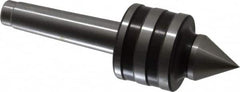 Value Collection - MT2 Taper Shank Shank, 41mm Head Diam, Live Center - 5,000 Max RPM, 24mm Point Diam, 2.22" Point Len, 463 Lb Max Workpc, Standard Point - Americas Industrial Supply