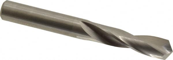 M.A. Ford - 0.295" 118° Spiral Flute Solid Carbide Screw Machine Drill Bit - Bright Finish, Right Hand Cut, 1-1/4" Flute Length, 2-1/2" OAL, Faceted Point, Straight Shank - Americas Industrial Supply