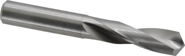 M.A. Ford - 0.339" 118° Spiral Flute Solid Carbide Screw Machine Drill Bit - Bright Finish, Right Hand Cut, 1-1/4" Flute Length, 2-1/2" OAL, Faceted Point, Straight Shank - Americas Industrial Supply