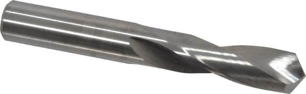M.A. Ford - 0.348" 118° Spiral Flute Solid Carbide Screw Machine Drill Bit - Bright Finish, Right Hand Cut, 1-1/4" Flute Length, 2-1/2" OAL, Faceted Point, Straight Shank - Americas Industrial Supply