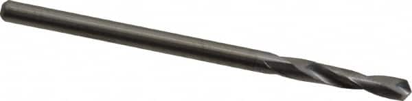 M.A. Ford - 2.49936mm 118° Spiral Flute Solid Carbide Screw Machine Drill Bit - Bright Finish, Right Hand Cut, 14mm Flute Length, 43mm OAL, Faceted Point, Straight Shank - Americas Industrial Supply