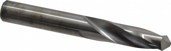 M.A. Ford - 12.99972mm 118° Spiral Flute Solid Carbide Screw Machine Drill Bit - Bright Finish, Right Hand Cut, 51mm Flute Length, 102mm OAL, Faceted Point, Straight Shank - Americas Industrial Supply