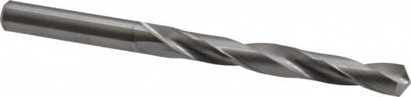 M.A. Ford - Letter E (1/4) 118° Solid Carbide Jobber Drill - Bright Finish, Right Hand Cut, Spiral Flute, Straight Shank, 3-1/4" OAL, Faceted Point - Americas Industrial Supply