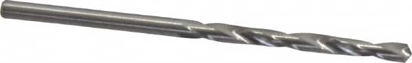 M.A. Ford - #41 118° Solid Carbide Jobber Drill - Bright Finish, Right Hand Cut, Spiral Flute, Straight Shank, 2" OAL, Faceted Point - Americas Industrial Supply