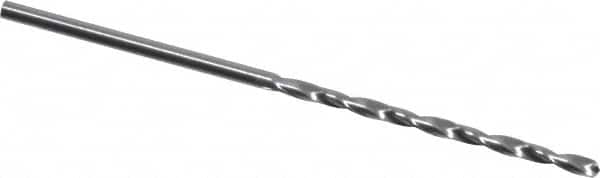 M.A. Ford - #56 118° Solid Carbide Jobber Drill - Bright Finish, Right Hand Cut, Spiral Flute, Straight Shank, 1-1/2" OAL, Faceted Point - Americas Industrial Supply