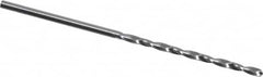 M.A. Ford - #56 118° Solid Carbide Jobber Drill - Bright Finish, Right Hand Cut, Spiral Flute, Straight Shank, 1-1/2" OAL, Faceted Point - Americas Industrial Supply