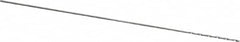 M.A. Ford - #80 118° Solid Carbide Jobber Drill - Bright Finish, Right Hand Cut, Spiral Flute, Straight Shank, 1-1/2" OAL, Faceted Point - Americas Industrial Supply