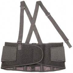 Ergodyne - Size L, Hook & Loop, Spandex Belt with Adjustable Shoulder Straps - 34 to 38" Waist, 7-1/2" Wide, Detachable Strap, Black - Americas Industrial Supply