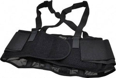 Ergodyne - Size M, Hook & Loop, Spandex Belt with Adjustable Shoulder Straps - 30 to 34" Waist, 7-1/2" Wide, Detachable Strap, Black - Americas Industrial Supply