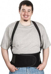 Ergodyne - Size M, Spandex Belt with Adjustable Shoulder Straps - 30 to 34" Waist, Detachable Strap, Black - Americas Industrial Supply