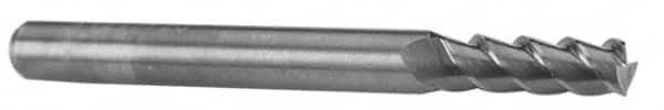 M.A. Ford - 0.4724", 25mm LOC, 12mm Shank Diam, 76mm OAL, 3 Flute, Solid Carbide Square End Mill - Single End, Uncoated, Spiral Flute, 53° Helix, Centercutting, Right Hand Cut, Right Hand Flute, Series 112 - Americas Industrial Supply