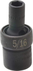 SK - 3/8" Drive 5/16" Standard Universal Impact Socket - 6 Points, 2" OAL - Americas Industrial Supply