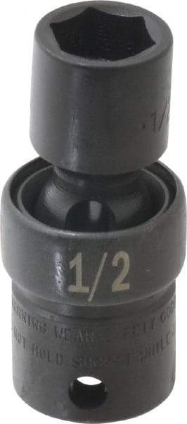 SK - 3/8" Drive 1/2" Standard Universal Impact Socket - 6 Points, 2-9/64" OAL - Americas Industrial Supply
