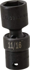 SK - 3/8" Drive 11/16" Standard Universal Impact Socket - 6 Points, 2-23/64" OAL - Americas Industrial Supply