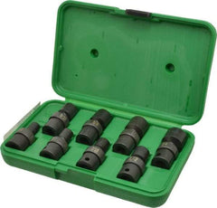 SK - 8 Piece 3/8" Drive Impact Socket Set - 6 Points, 5/16" to 3/4" Range, Inch Measurement Standard - Americas Industrial Supply