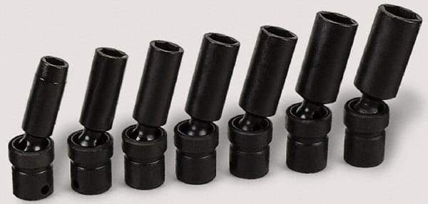 SK - 3/8" Drive 5/8" Deep Universal Impact Socket - 6 Points, 3-7/32" OAL - Americas Industrial Supply